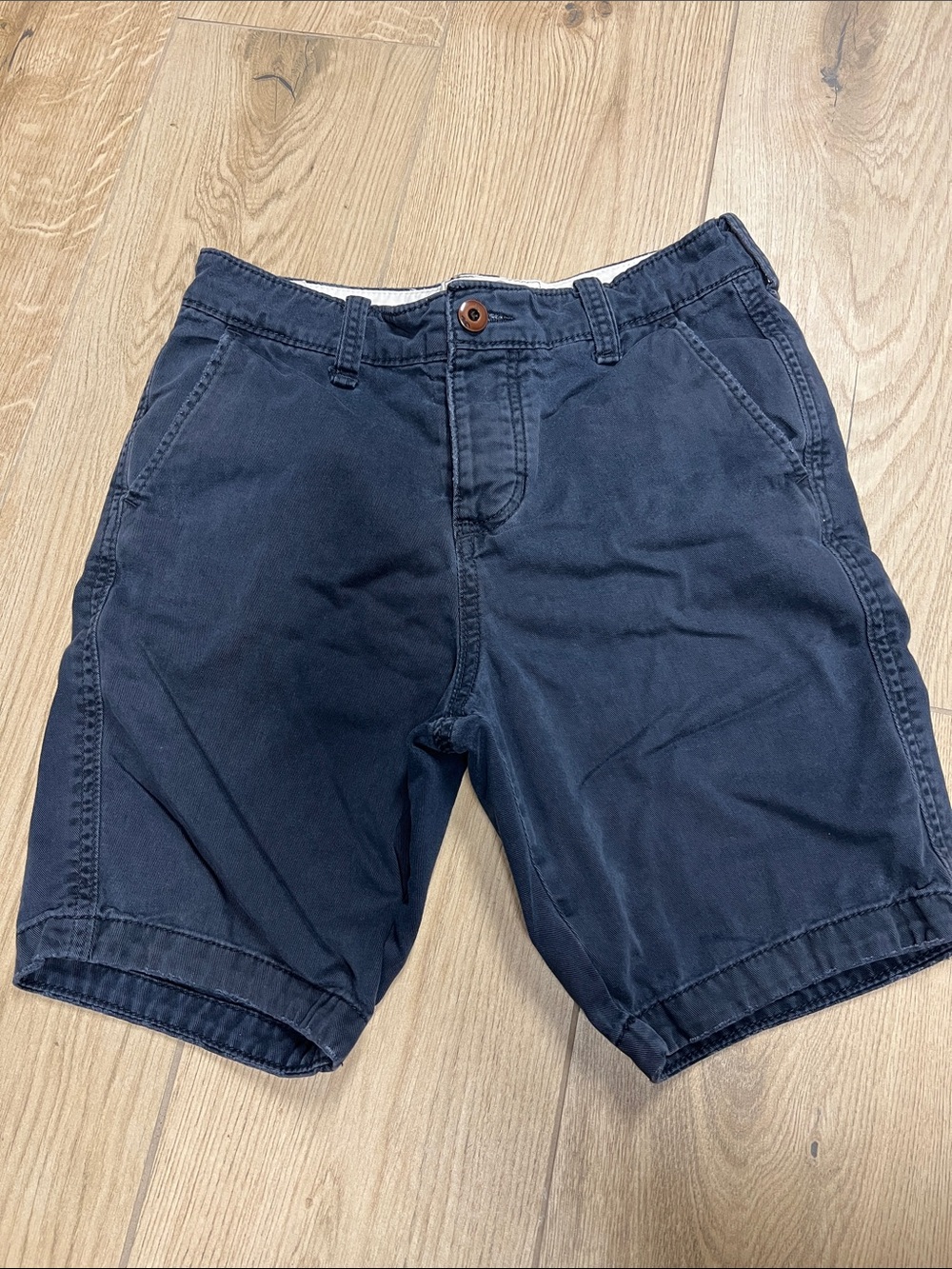 Hollister Men's Navy Cotton Cargo Shorts